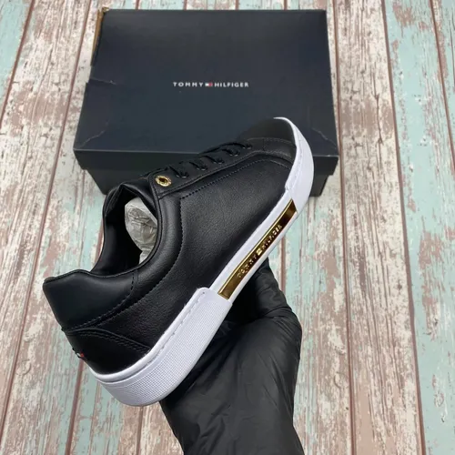 Zapatillas tommy hilfiger mujer negras sale