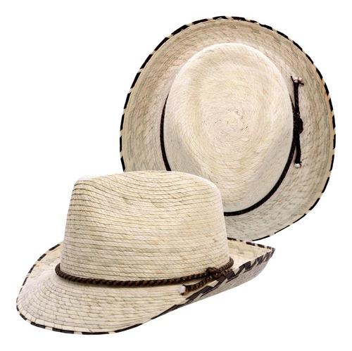 Sombrero Catrina Vintage Palma Tipo Sahuayo Unisex Trilby