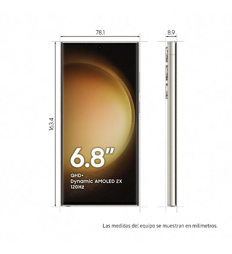 Imagen 3 de 7 de Samsung Galaxy S23 Ultra 12 Gb Ram Beige 256 Gb