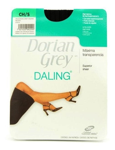 Dorian Grey 3 Pantimedias  Máxima Transparencia 4 Tallas