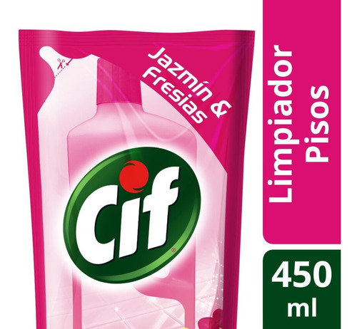 Cif Pisos 4 En 1 Aroma Jazmin & Fresias Doy Pack 450 Ml