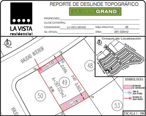 Lote 49 Dentro De Fraccionamiento La Vista Residencial, Excelente Ubicación