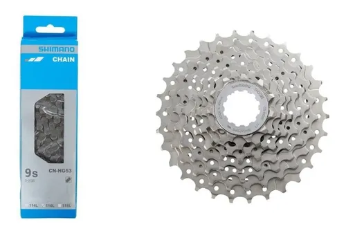 comprar Set Cadena Shimano + Piñon Shimano Sora 9v Ruta- Oscar Bikes
