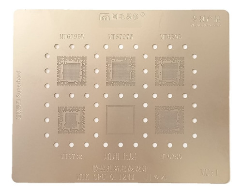 Stencil Reballing Mtk Mt6795w Mt6797w Mt6595 Mt6750 Mt6732