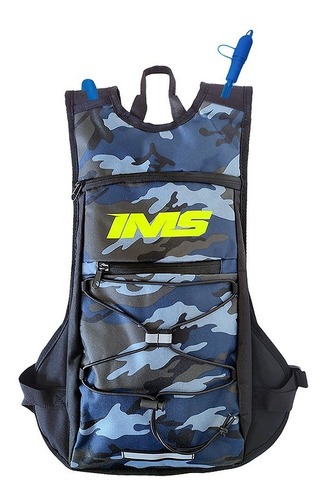 Mochila De Hidratação Ims Army Azul-camo Cross Lançamento