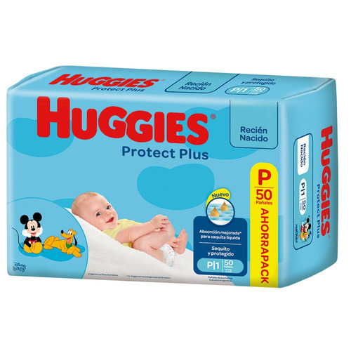 Huggies Protect Plus P pañales 50 unidades