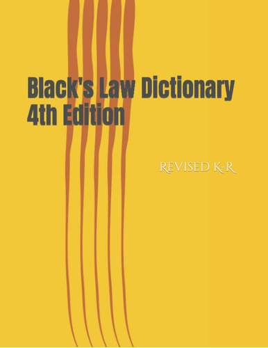 Libro: Black S Law Dictionary 4th Edition: Revised K-r