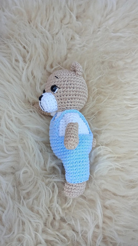 Oso Amigurumi Muñeco De Apego Crochet