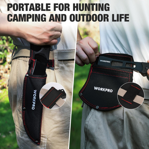 Hacha Táctica Plegable Workpro Juego Combinado De Cuchillo D