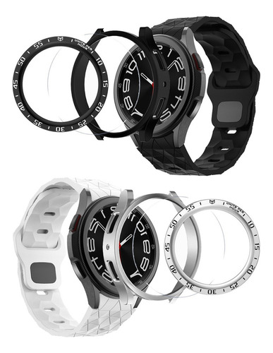 Funda Con 2 Pulseras For Samsung Galaxy Watch 6 4 Classic 5