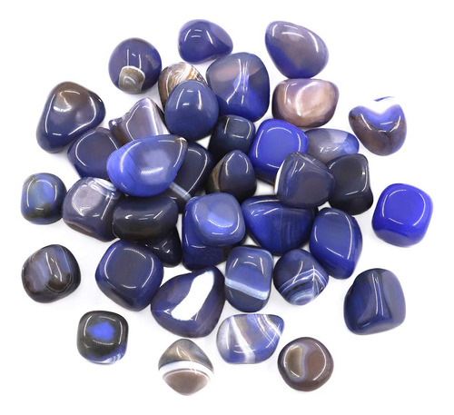 Piedras Rodadas De Piedra De Ágata Azul Hilitchi Para Plant