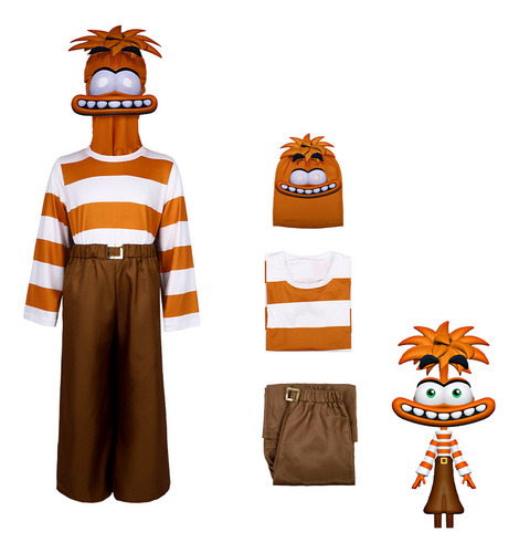 Anime Movie Inside Out Anxiety Cosplay Costume Joy