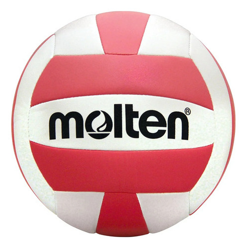 Balón De Voleibol De Ocio Color Blanco Y Rojo