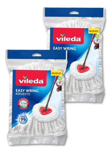 Repuesto Para Mopa Balde Vileda Easy Wring-pack X2