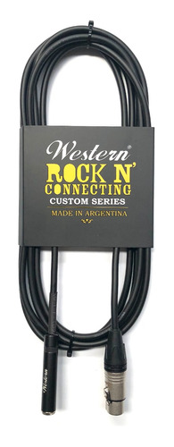 Cable Extensor Jack 1/4 A Xlr Hembra 3m Western