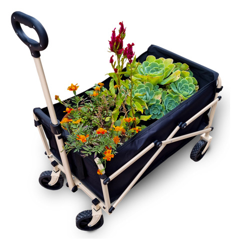 Carrito Plegable Con Ruedas De Compras Multiusos 2 Piezas
