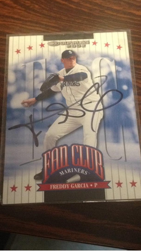 Rigoju Barajita Autografiada Freddy García Donruss 2002