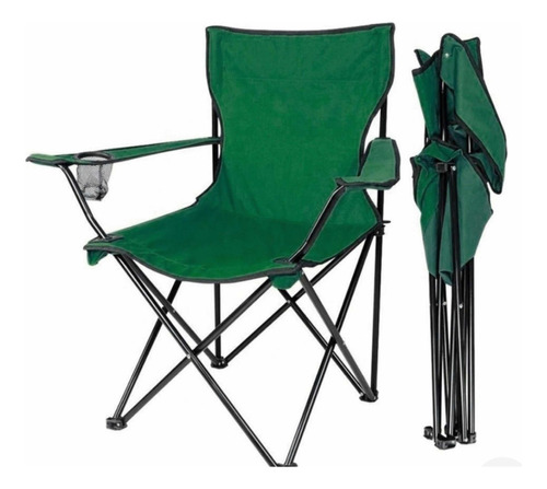 Silla Plegable Director Con Porta Vaso Camping Playa Jardin