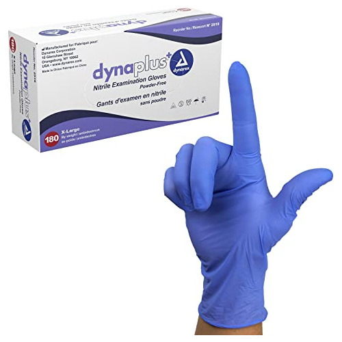 2519 Dynaplus Economy Nitrile Gloves, 180 Count, X-large (pa