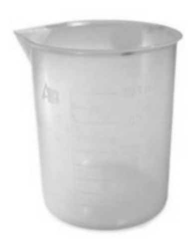 Vaso 500ml Plastico Graduado Semitransparente