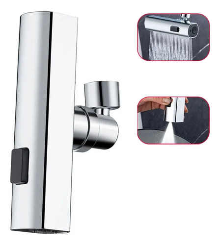 Fs- Extensor De Grifo Giratorio De 3 Rociadores A Prueba De