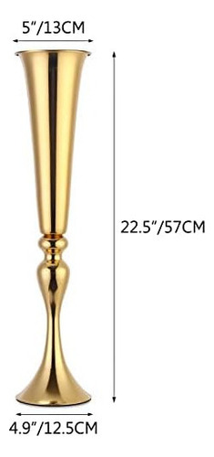 Rozrety 4 Piezas De Centros De Mesa De Boda Con Florero Para