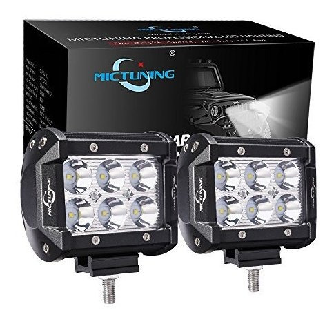 Cree Led Light Bar 2 Unids 4 Pulgadas 18w Spot Led Pods...