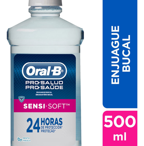 Imagen 1 de 8 de Enjuague Bucal Oral-b Pro-salud Sensi Soft 500 Ml