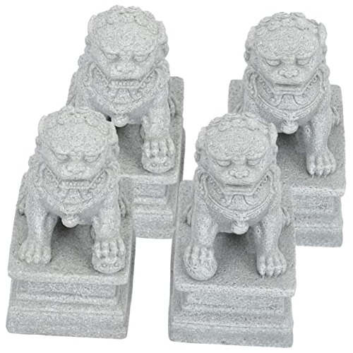 Estatua León Chino Ornamento Fengshui Dios De La Riqueza