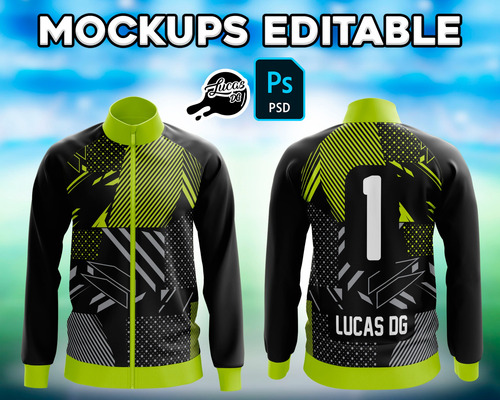 Mockups Editable Psd Campera Deportiva / Frente Y Dorso