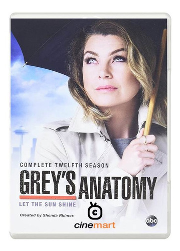 Grey's Anatomy Doceava Temporada 12 Serie Dvd