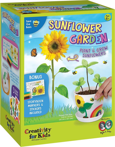 Kit De Cultivo De Girasoles Creativity For Kids Sunflower Ga