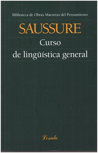 Imagen 1 de 3 de Curso De Linguistica General - Saussure - Losada