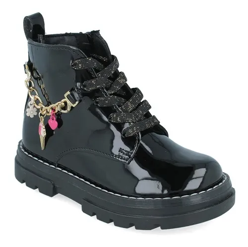 Botas Zapakids Botines Zapatos Ni a Charol Negro 18.0 21