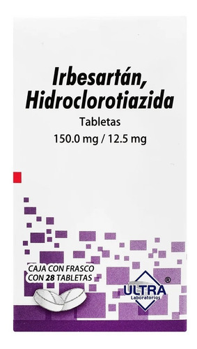 Irbesartán/ Hidroclorotiazida 150.0mg/12.5mg C/28 Tabs Ultra