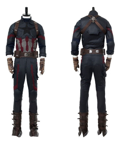 Avengers Infinity War Captain America Traje De Cosplay 