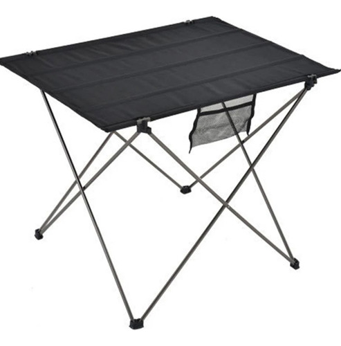 Mesa Plegable Camping + Playa - 56 X 42 X 37cm Color Negro