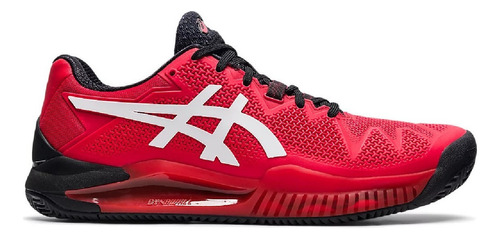 Tênis Asics Gel-Resolution 8 Clay color electric red/white - adulto 39 BR