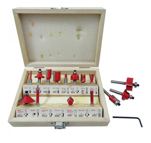 Recortadora Router Makita 3709 + Kit De 15 Brocas 284112 Obi