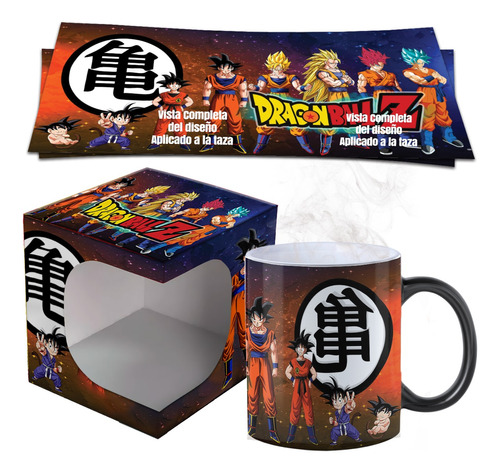 Taza Mágica Dragon Ball Z Super Goku Anime Para Cafe