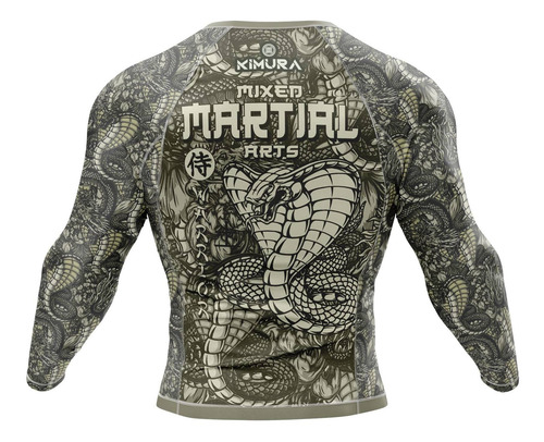 Imagem 4 de 4 de Rashguard Jiu Jitsu Luta Brasil Combate Cobra Naja