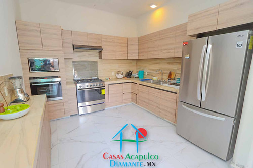 Cad Casa Punta Arena. Terraza Con Vista Espectacular A La Bahía De Acapulco, Alberca Con Fuente Y Jacuzzi