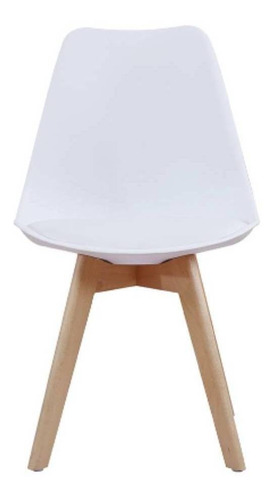 Cadeira de jantar Rivatti Leda, estrutura de cor  branco, 1 unidade