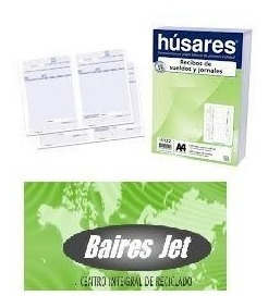 Formulario Recibo De Sueldo / Haberes Husares 4122 Pack X 20