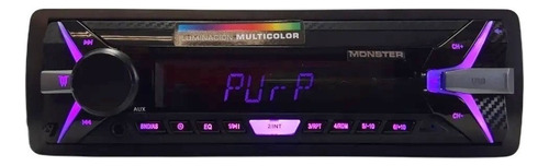Estéreo para auto Monster Sound X 1100 con USB, bluetooth y lector de tarjeta SD