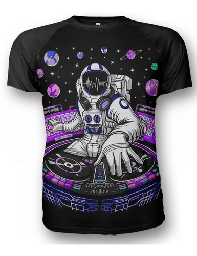 Remera Astronauta Dj Musica Electronica