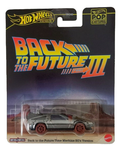 Auto/camioneta En Miniatura Mattel Volver Al Futuro 2024 1:64 Color Plata