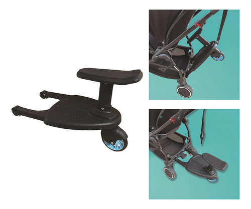 2 Em 1 Pram Board Universal Stroller Board Para A Maioria Cor Blue B Chassi As Described