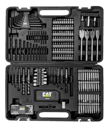 Juego Set Kit Mechas Puntas Tubos Llave Allen Cat 201 Piezas