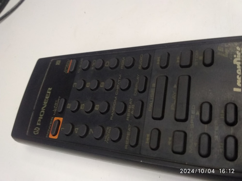 Controle Remoto Laser Disc Cu-cld106 Original (Usado)